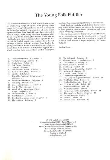 The Young Folk Fiddler