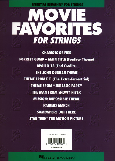 Movie Favorites for Strings - String Bass
