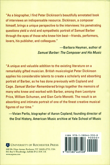 Samuel Barber Remembered