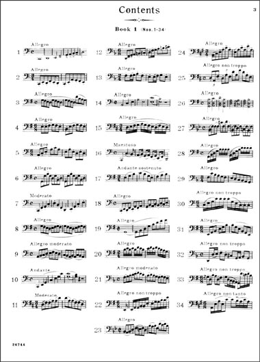 Exercises for Violoncello - Book 1