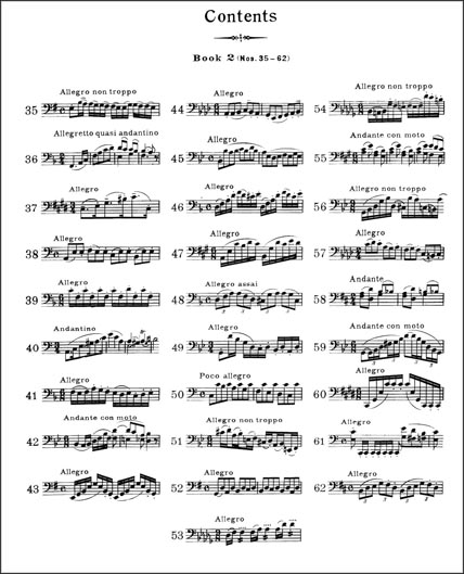 Exercises for Violoncello - Book 2