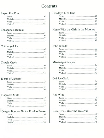 American Fiddle Tunes - Viola/Violin 3