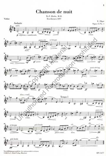 Elgar - Chanson de nuit & Chanson de matin Op. 15 (HEN)