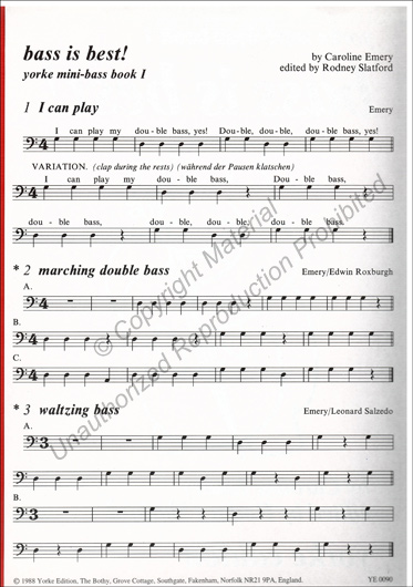 Bass is Best! Book 1
