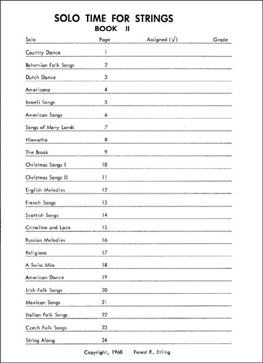 Solo Time for Strings (Cello) - Book 2