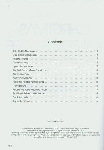 Christmas Kaleidoscope - Piano Accompaniment