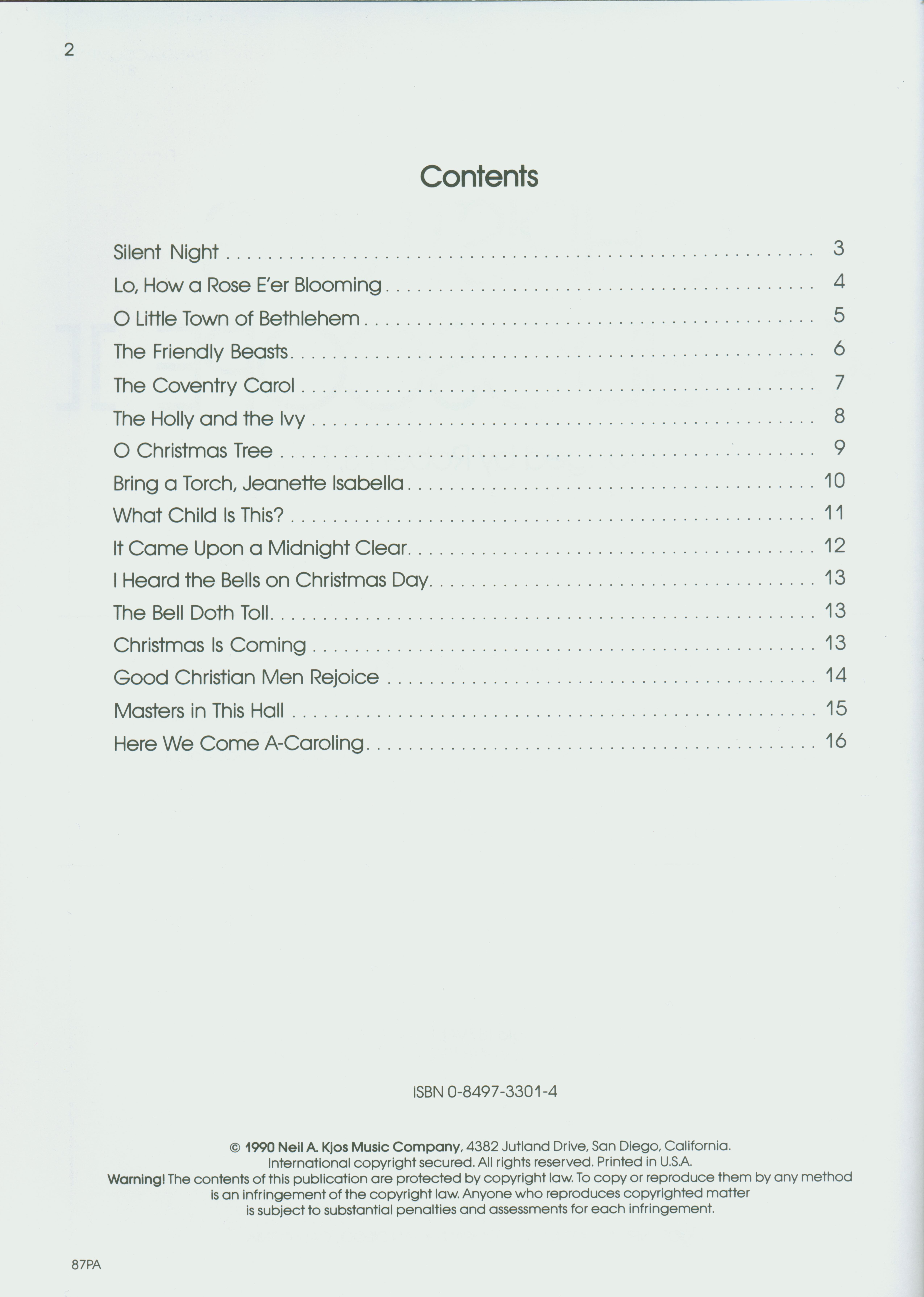 Christmas Kaleidoscope II - Piano Accompaniment