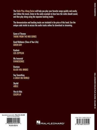 Rock Favorites for Violin