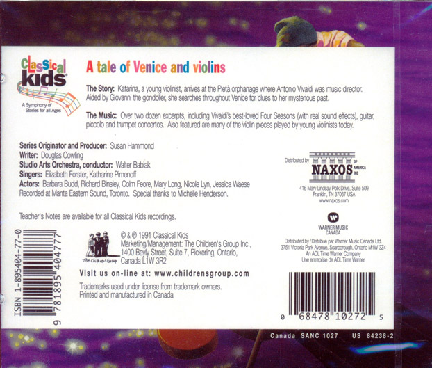 Classical Kids Vivaldi's Ring of Mystery CD