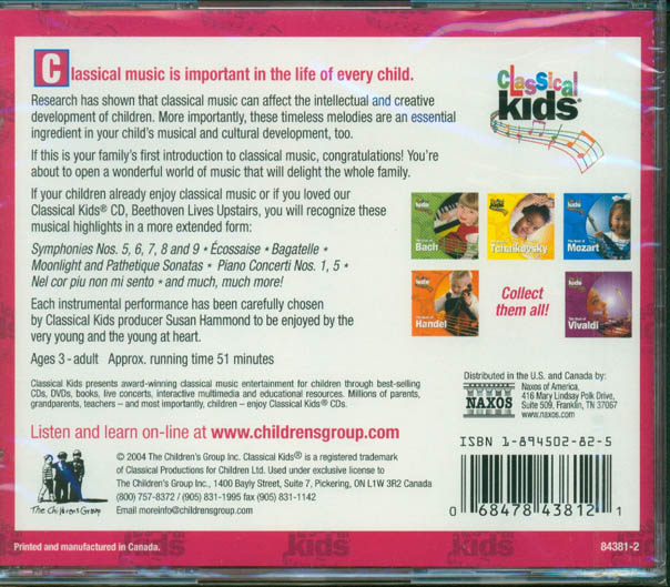 Classical Kids The Best of Beethoven CD