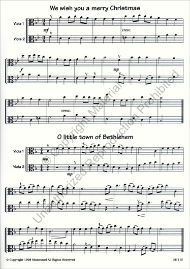 Christmas Lollipops for 2 Violas