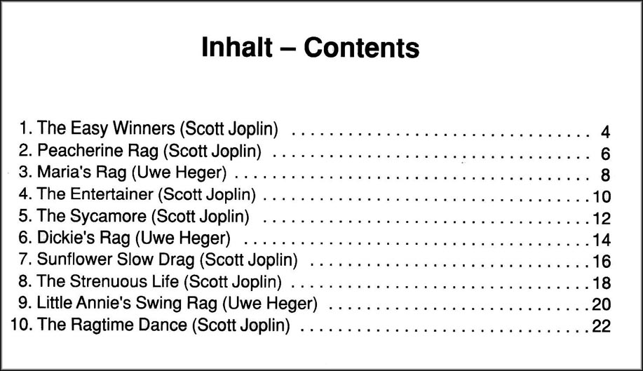 Joplin - 10 Ragtimes for Cello (Bassoon) and Piano
