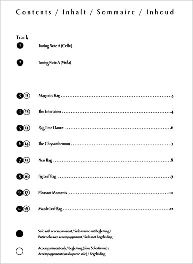 Joplin - Ragtime Favourites for Cello (with CD)