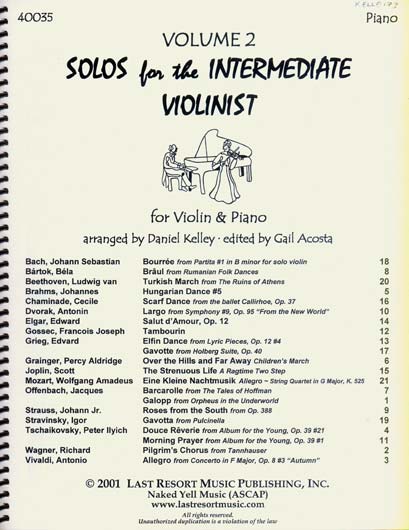 Solos for the Intermediate Violinist, Vol. 2