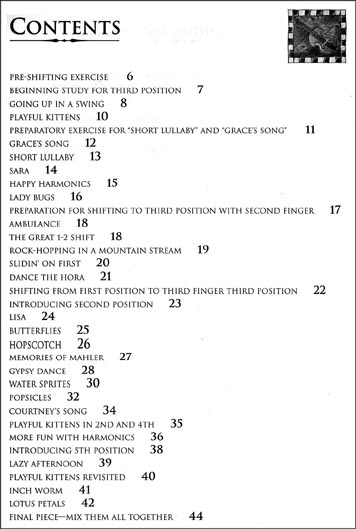 Easy Songs for Shifting in the First Five Positions