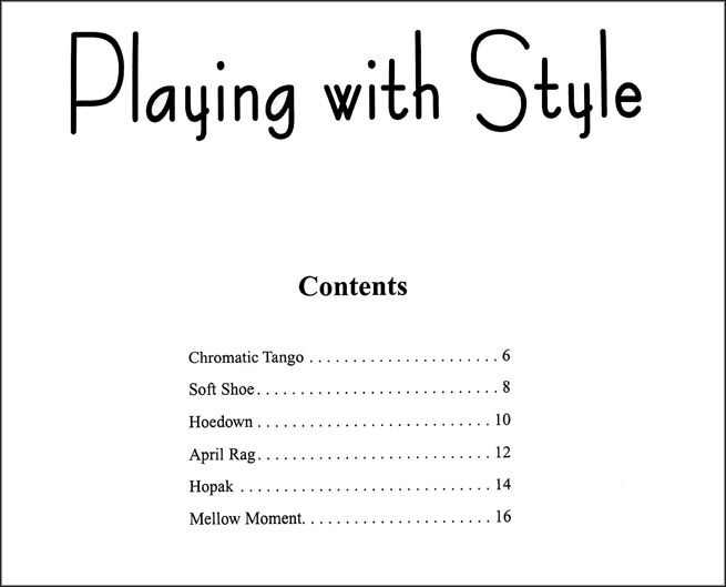 Playing with Style - Violin 1