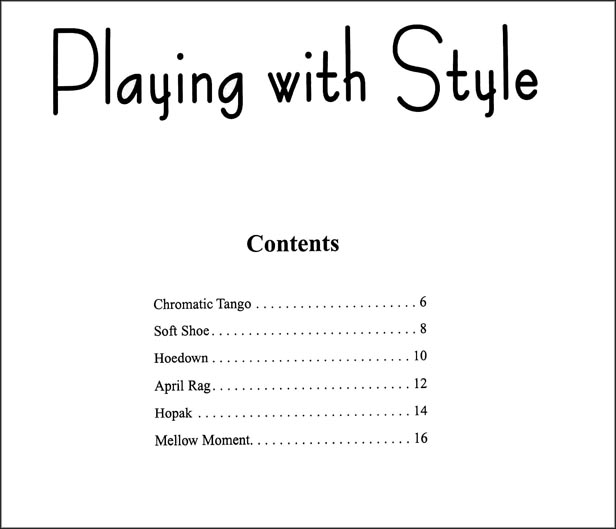 Playing with Style - Violin 2