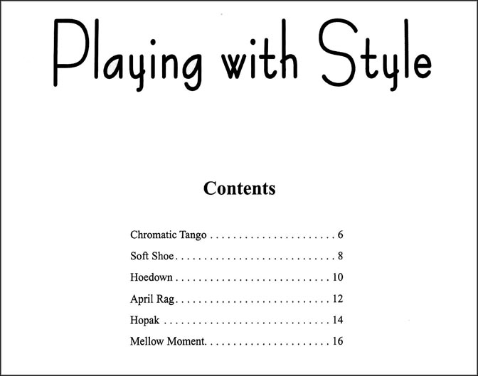 Playing with Style - Violin 3