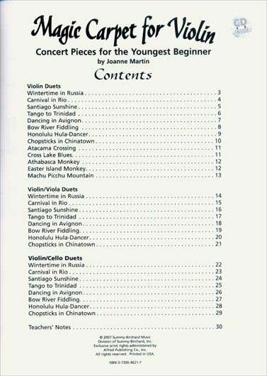 Magic Carpet for Violin