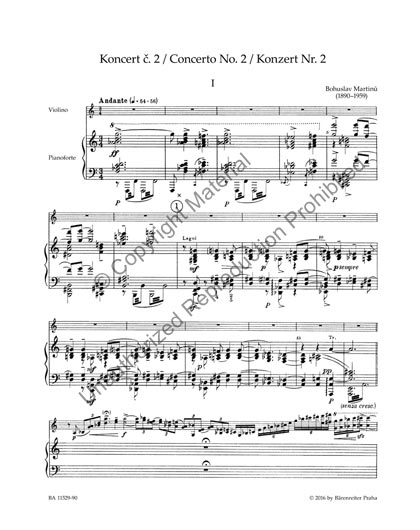 Martinu - Concerto No.2 for Violin and Orchestra - H293