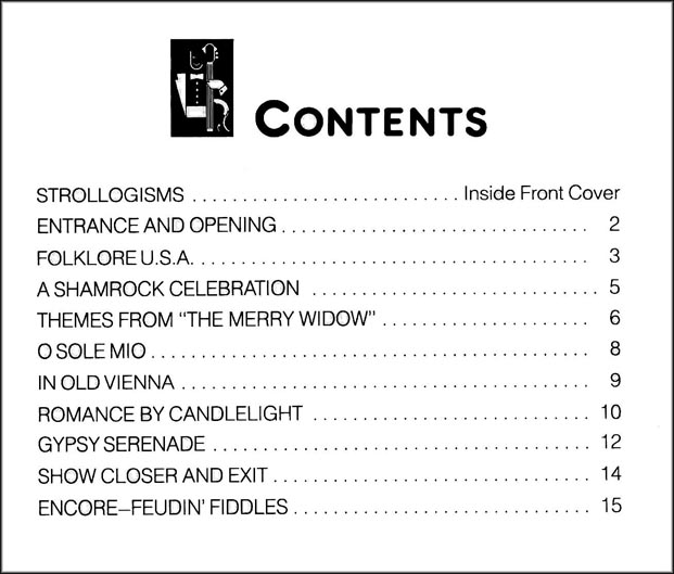 Strolling Strings: Musical  Buffet of All-Time Favorites - Bass