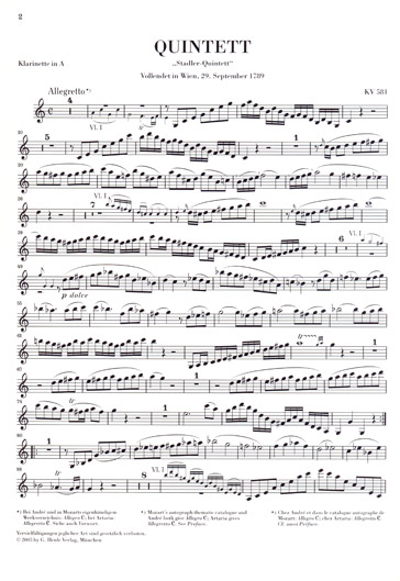 Mozart - Clarinet Quintet in A major, K. 581 (HEN)