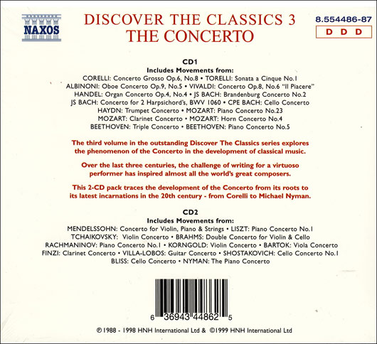 Discover the Classics Volume 3 - The Concerto