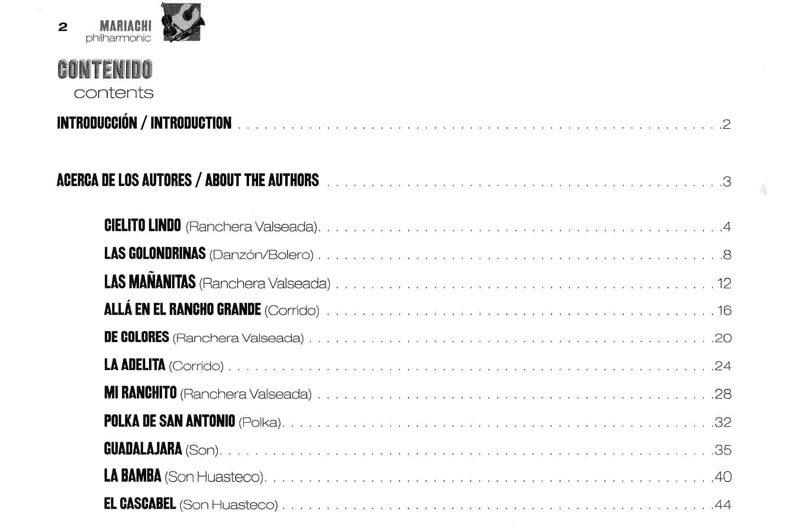 Mariachi Philharmonic - Cello/Bass w/CD