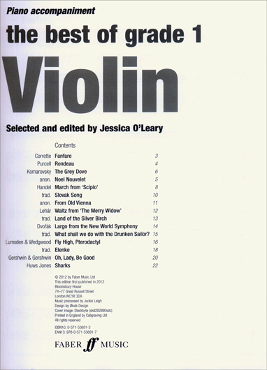 The Best of Grade 1 Violin, book and CD