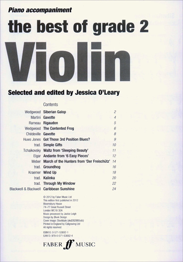 The Best of Grade 2 Violin, book and CD