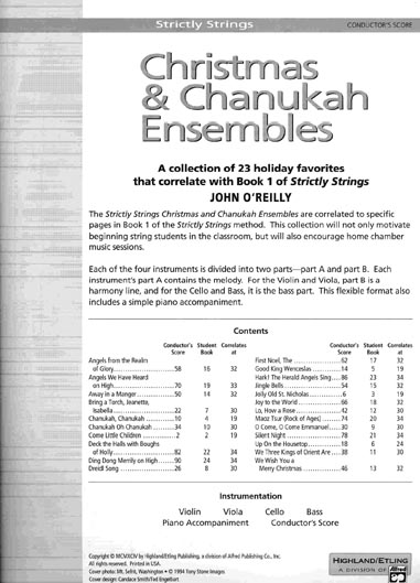 Christmas & Chanukah Ensembles - Score