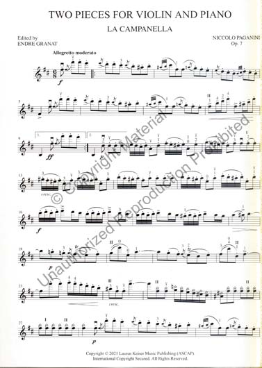 Paganini - La Campanella & Moto Perpetuo (KEISER)