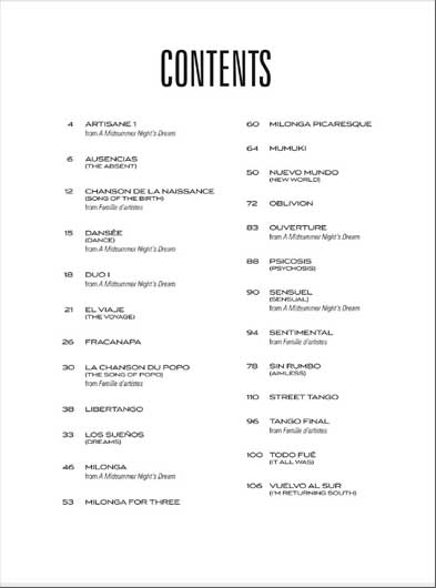 Piazzolla - 25 Tangos for Violin and Piano