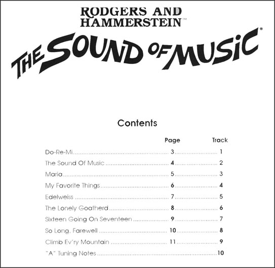 The Sound of Music Instrumental Solos for Cello