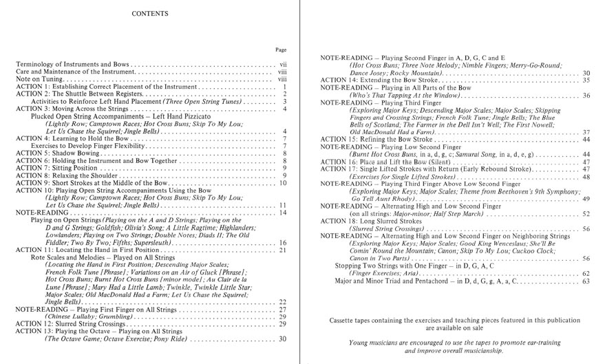 Young Strings in Action, Viola Volume 1