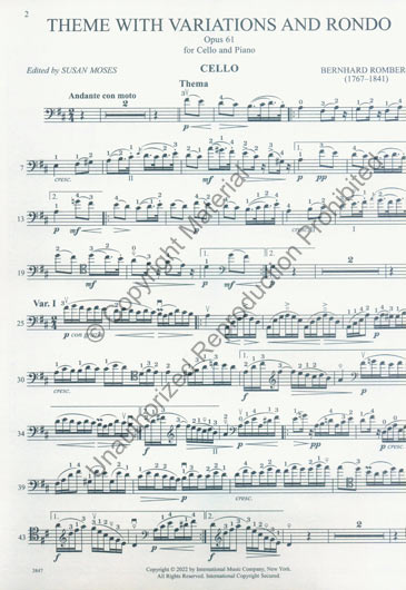 Theme with Variations and Rondo, Op. 61