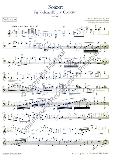 Schumann - Cello Concerto in A minor, Op. 129 (BREI)