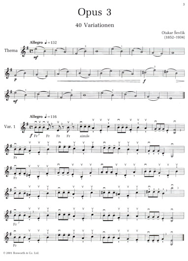 Sevcik - Op. 3 (BOS)