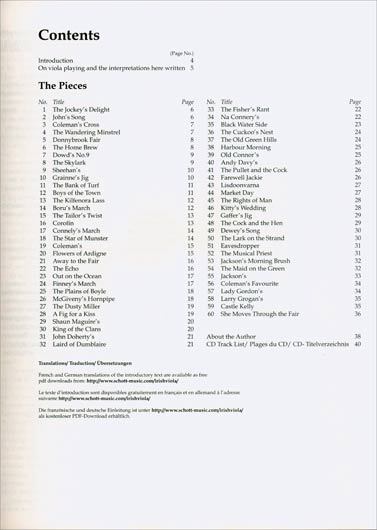 Irish Folk Tunes for Viola (CD)