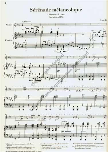 Tchaikovsky - Sérénade Mélancolique, Op. 26 (HEN)