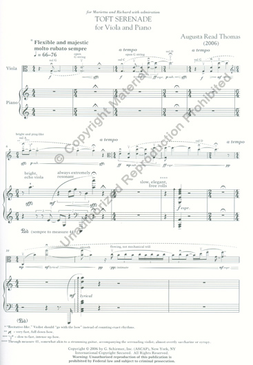 Toft Serenade for Viola and Piano