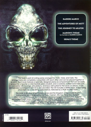 Indiana Jones and the Kingdom of the Crystal Skull, Vln/Pno/CD
