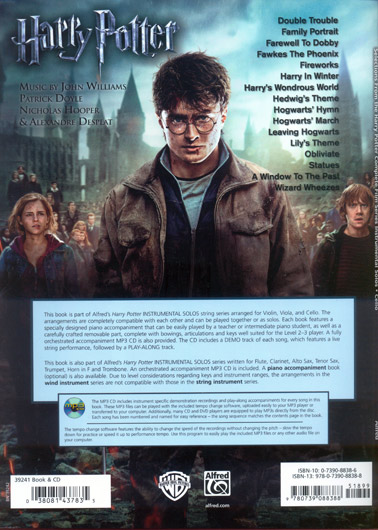 Williams - Harry Potter Complete Film Series for Cello