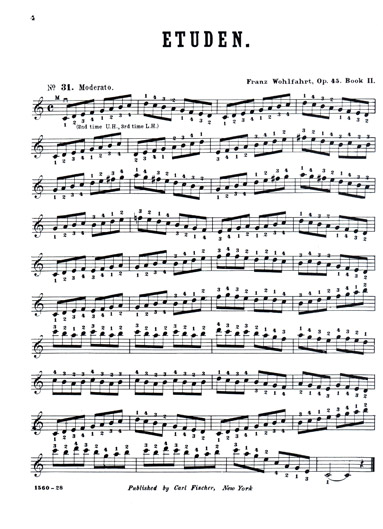 Wohlfahrt - 60 Etudes Op. 45 - Vol. 2