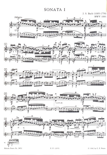 Bach - 6 Sonatas and Partitas for Solo Violin (PET)