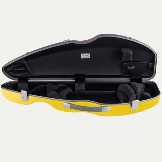 Bam Bonbon Hightech Contoured Violin Case - 4/4 - Yellow White