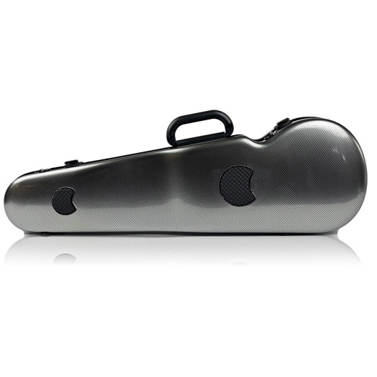 Bam Hightech Contoured Violin Case - 4/4 -Silver Carbon
