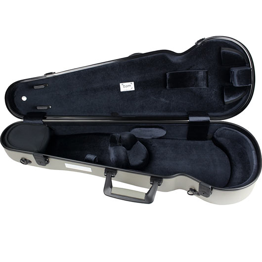 Bam Supreme L'Opera Hightech Violin Case-Champagne-Black Handle
