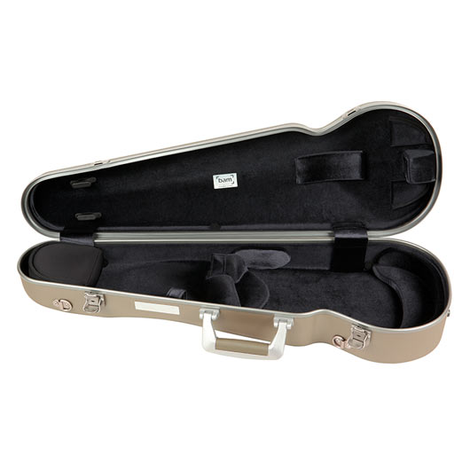Bam Supreme L'Opera Hightech Violin Case-Champagne-Silver Handle