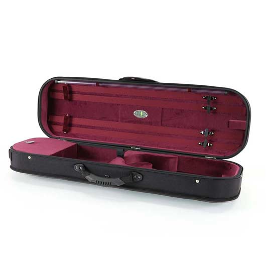 Jakob Winter Greenline Oblong Violin Case - Black-Blue